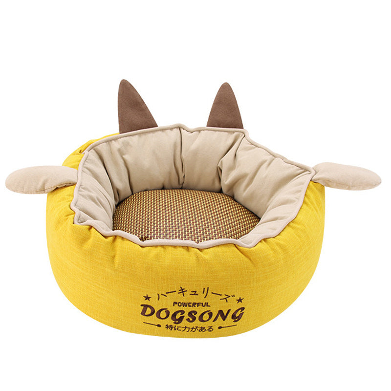 Removable and Washable Cat Nest Dog Bed Pet Cave Teddy Bichon Dog Cushion Lamb Wool Soft Comfortable and Durable
